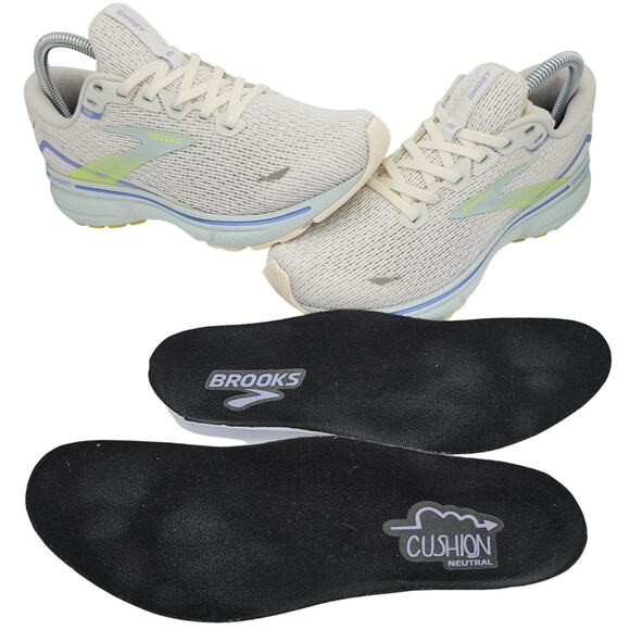 Brooks Ghost 15 Coconut Skylight Nightlife Womens 8 Medium B Running Shoes - Picture 3 of 12